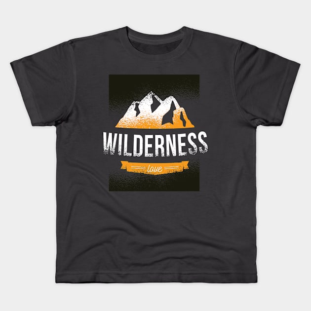 Wilderness Kids T-Shirt by Urban_Vintage